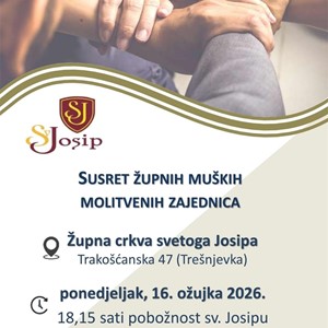 Susret župnih muških molitvenih zajednica u Župi sv. Josipa